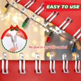 thumbnail image 4 of Christmas Lights Clips, Metal Hanger Hooks for Outdoor String Lights, 50 Pack, Silver, 4 of 4