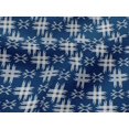 thumbnail image 4 of oneOone Viscose Jersey Fabric Check Kasuri Printed Craft Fabric BTY 60 Inch Wide, 4 of 5