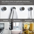 thumbnail image 4 of yeacher Round Wall-Mounted Towel Hooks with Silicone Claws, 8-Piece Set for Kitchen and Bathroom, ABS Material, Chrome Finish, Easy Installation, Safe and Durable Design, 4 of 7