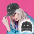 thumbnail image 3 of TopLLC Hot Water Washed Hat Hand Style Soft Cap For Men And Women To Make Old Face Small Baseball Cap black hat, 3 of 8