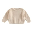 thumbnail image 1 of Chandails à Col pour Bébé à Manches Longues, Amples, en Tricot, 1 of 6
