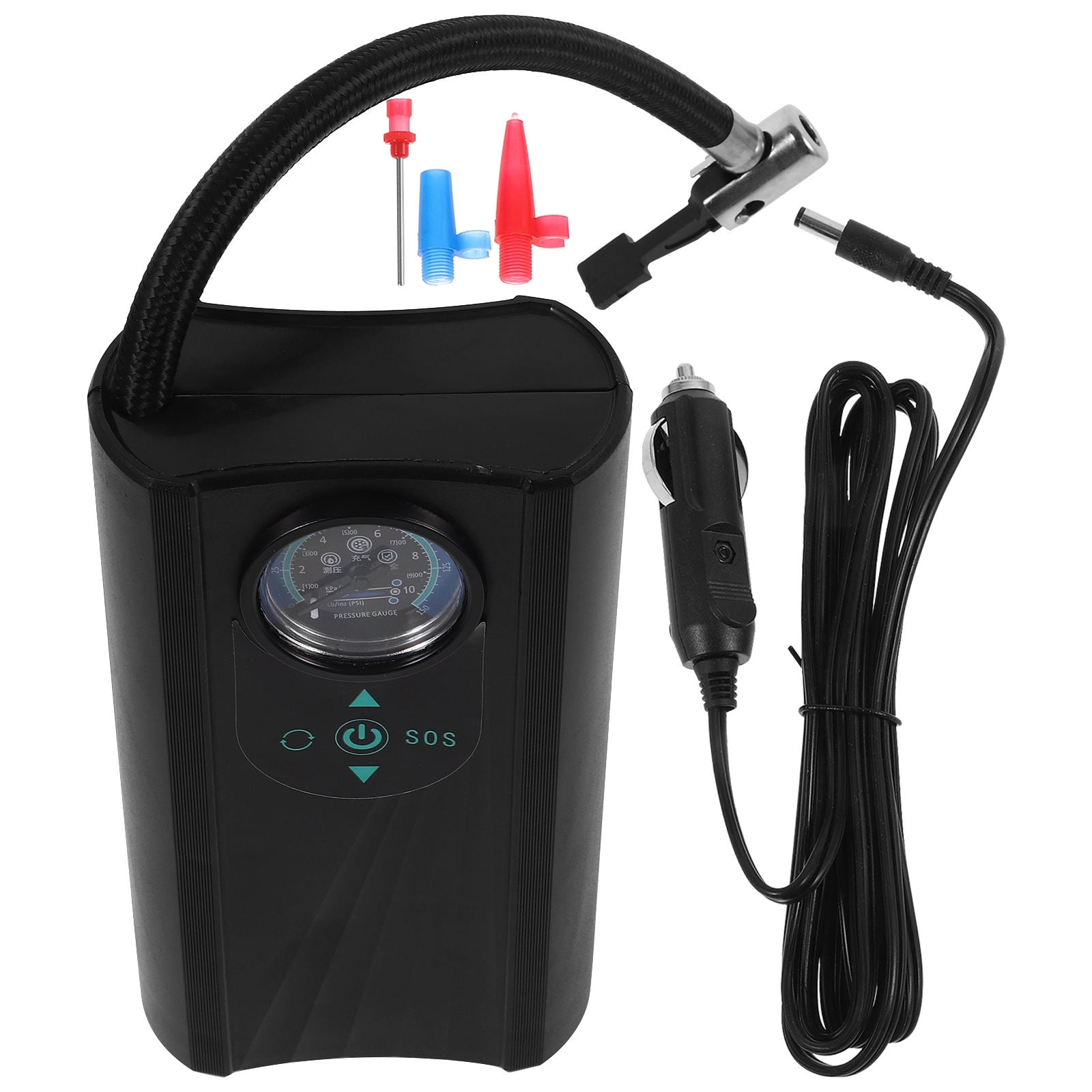Raindrops Black Tire Inflator for Fast Car Tire Inflation