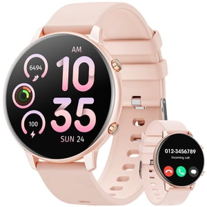 Mingdaln Montre intelligente pour les femmes 45MM, avec la marque de réponse Call/IP68 waterproof/10 jours en attente, avec Fitness Tracker, convient pour Android iPhone Dispositifs (puits)