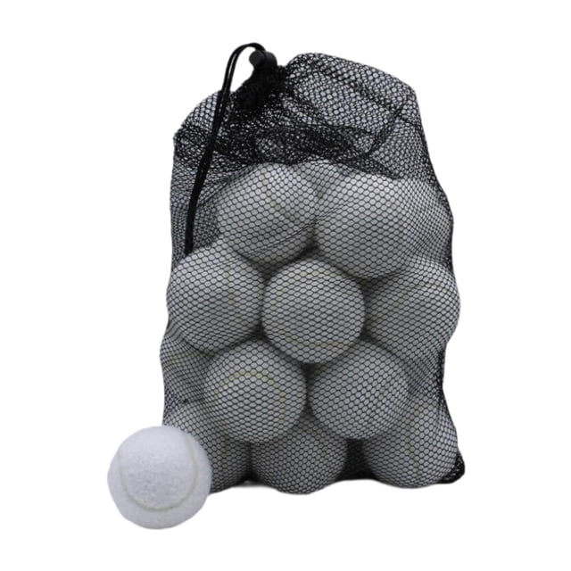 Lipstore 18 Pcs Balles de Tennis Résistantes à l'Usure Balles de Jeu Balles d'Entraînement Résilience 2,52 Pouces Blanc