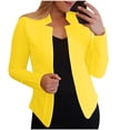 thumbnail image 3 of cfhntfmh Cardigan Grande Taille pour Femmes Mode à devant Ouvert Manches Longues Tuniques Chemises Automne Formel Travail Bureau Cardigans, 3 of 5