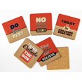 thumbnail image 2 of Inkdotpot Set of 6 Drink Coasters DecorativeNon,SlipCork Base4-inch Square PrintedCoastersEasy Clean- Motivational Quotes, 2 of 8