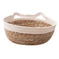 thumbnail image 2 of Hand-woven Cat Bed Basket, Cat Scratching Baskets, Handmade, Wear-Resistant, Cat white M, 2 of 9