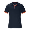 thumbnail image 2 of JDQJBZ Mens Summer Color Contrast Short Sleeve Shirt Breathable Quick Dry Business Casual, 2 of 5