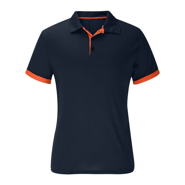 Maplenight Mens Golf Shirt Short Sleeve Dry Fit Tech Moisture Wicking Performance Stylish Heather Collared Polo Shirts