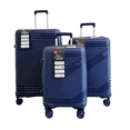 thumbnail image 2 of TRAVLR 100% Break Resistant Lightweight 20" Carry On Cabin Luggage Trolley-  Blue, 2 of 6