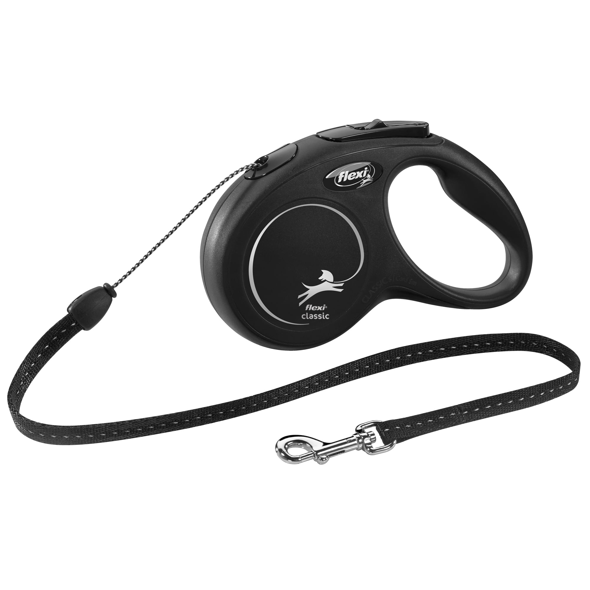 Flexi New Classic Small 5m Black Cord Retractable Dog Leash