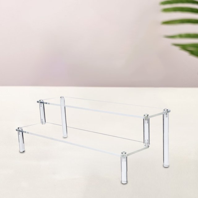 EGNMCR Acrylic Transparent Display Racks Artifact Storage Ladder Display Racks Doll Racks Perfume Jewelry Trapezoidal Storage Racks Acrylic Display Stand