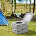 thumbnail image 2 of Outsunny Toilette de Voyage Portable pour l'Extérieur, Réservoir Jetable dans les Toilettes pour Camping, Bateau, Excursions sur la Route 2,6 Gallon (10 L), 2 of 9