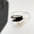 thumbnail image 2 of Pochettes pour Femmes Mode Sac de Voyage Transparent Pochette en PVC+Pu (Blanc S), 2 of 10