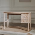 thumbnail image 4 of Homylin Home Office Computer Desk with 3 Drawers, 45" Wood Writing Desk, Retro Laptop Study Table Workstation, Rustic Brown, 4 of 9