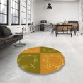thumbnail image 4 of Ahgly Tapis Rectangulaire Lavable en Machine Orange Or, 7 Pieds x 10 Pieds, 4 of 7