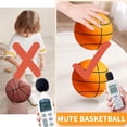 thumbnail image 4 of Orange Childrens Indoor Silent Basketball Soft Foam Ball With Frame For Quiet Play Orange, 4 of 9