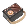 thumbnail image 3 of Vintage Speaker, Multiple Play Modes Low Power Consumption Retro  Speaker  For Outdoor Black, 3 of 8