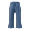 thumbnail image 5 of School Clothes for Girls Suet Pants for Girls Kids Comfortable High Waisted Wide Leg Pants Drawstring Elastic Trousers Comfy Straight Leg Long Pants With Pockets, 5 of 5