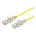thumbnail image 1 of Monoprice SlimRun - Patch cable - RJ-45 (M) to RJ-45 (M) - 14 ft - 0.1 in - UTP - CAT 6 - snagless, stranded - yellow, 1 of 2
