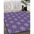 thumbnail image 3 of Ahgly Tapis Rectangulaire Lavable en Machine Intérieur Transitionnel Violet, 2 Pieds x 5 Pieds, 3 of 7