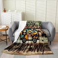 thumbnail image 1 of Erosebridal RV Car Flannel Blanket, Rustic Farmhouse Sherpa Throw, Camping Theme Room Decor, Kids, 1 of 5
