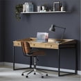 thumbnail image 2 of Allora 60" Solid Wood Modern Computer Desk in Distressed Wheat, 2 of 9