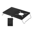 thumbnail image 1 of S SERENABLE Camping Folding Table Folding Leg Camping Table for Barbecue Camping Fishing, 1 of 9