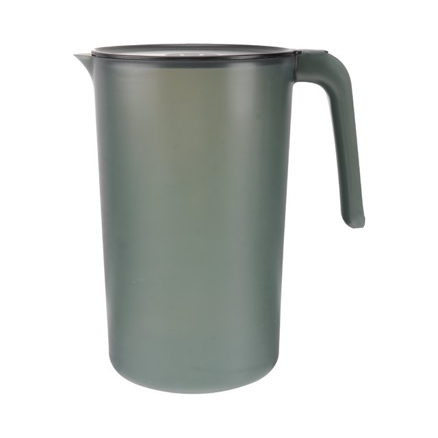 Miangastore 1Pc 2500ML Plastic Beverage Kettle Heat Resistant Cold Water Jug Juice Pitcher with Handle(Black)