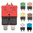 thumbnail image 4 of 5~30A Car Manual Circuit Breaker Blade Fuse 12V/24V Resettable Boat Marine Rally 20A, 4 of 10