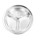 thumbnail image 1 of Dinner Plate,Stainless Steel Dish Dinner Canteen Snack Plate Children Rice Plate Elevated Design, 1 of 8