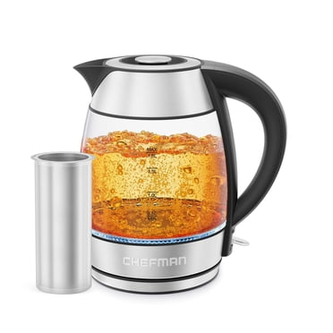 Chefman Easy-Steep 1,8L Electric Kettle with Tea Infuser, Stainless Steel