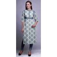 thumbnail image 2 of Bimba Kurta Imprimée Tunique Droite Hauts Femmes Tenue d'Été Kurti pour Dames, 2 of 5