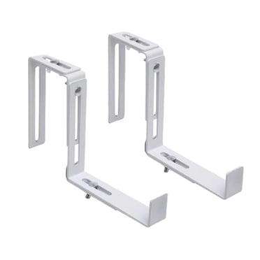 2Pcs Railing Planters Hooks Garden Plant Bracket Deck Durable Balcony Flower Box
