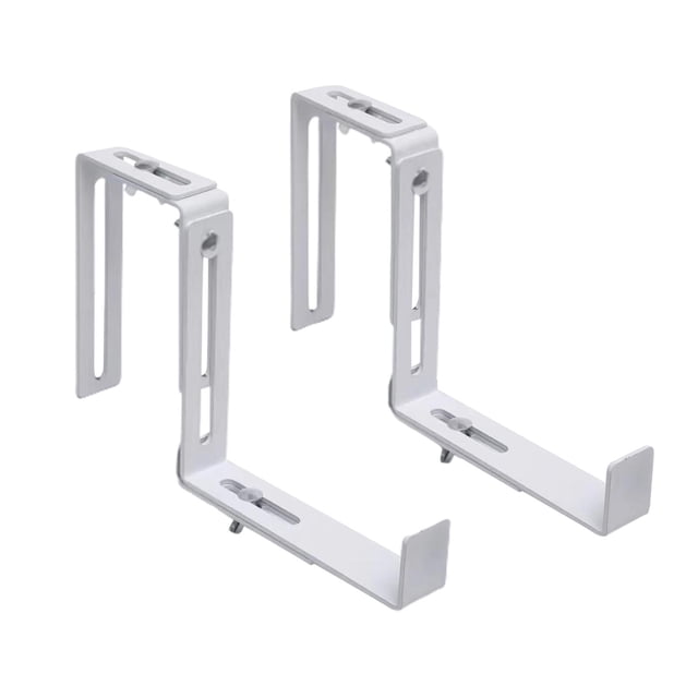 2Pcs Railing Planters Hooks Garden Plant Bracket Deck Durable Balcony Flower Box