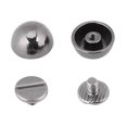 thumbnail image 3 of 20pcs Métal Snap Attaches Champignons Boutons pour Rivets en Cuir de Champignon Rivets en Cuir Boutons Pression Boutons-Pression, 3 of 8