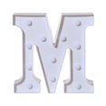 thumbnail image 3 of Vaidha Alphabet LED Letter Lights Light Up White Plastic Letters Standing Hanging M, 3 of 3