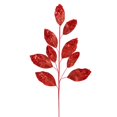 thumbnail image 1 of Vickerman QG191803 29 in. Red Glitter Leaf Spray - 6 per Bag, 1 of 1