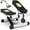 White, variant on Goplus Mini Stepper for Exercise at Home with Resistance Bands Adjustable Height Black
