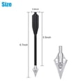 thumbnail image 3 of IMENGL Aluminium Mini 12 Pcs 6.7 Pouces Mini avec Pointes Broadhead Tranchantes pour 50 80lbs Plusieurs Couleurs Convient pour Adulte Tir Chasse 55 65 75 85 Cm,60 X 60cm,Lot de 12er DESIGN Mèches : Sont brightl, 3 of 9