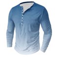 thumbnail image 1 of AherBiu Plus Size Men's Long Sleeve Shirts Stretch Quick-Drying Athletic Button T-Shirts Graphic Sweatshirts Crewneck Tees, 1 of 4