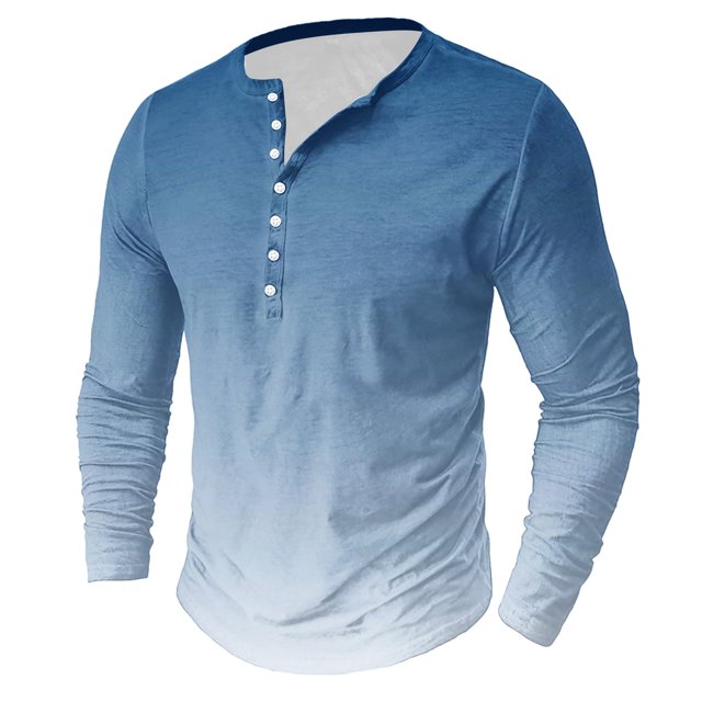 AherBiu Plus Size Men's Long Sleeve Shirts Stretch Quick-Drying Athletic Button T-Shirts Graphic Sweatshirts Crewneck Tees