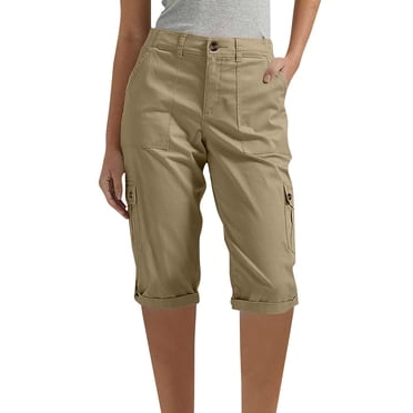 Soki Womens Capris with Pockets Casual Capri Pants Dressy Lightweight Ladies Baggy Cargo Pants for Hiking