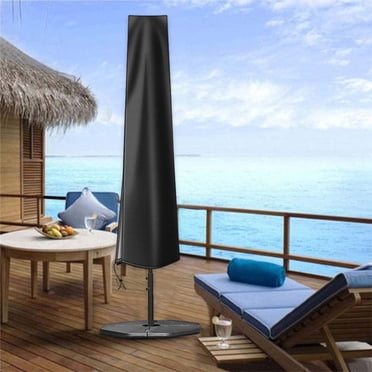 Umbrella Outdoor Patio,Patio Umbrella Cover,Umbrella Cover Fabric Patio Umbrella Covers with Zip Patio Market Parasol Covers for 9Ft To 12Ft Garden Outdoor Umbrella,Large Outdoor Umbrella