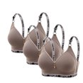 thumbnail image 1 of 3PC Women's Everyday Bralette - Snug & Firmer Support Bra | Curvy Look Enhancer, Fully Stretchable & Shape-Retaining for All Ages, 1 of 2