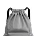thumbnail image 2 of POINTERTECK Unisex Casual Knapsack Large Capacity Gym Bag Traveling Backpacks (Grey), 2 of 7