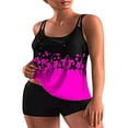 thumbnail image 1 of Plus Size Swimsuits for Women Two Piece Tankini Top Boyshort Bathing Suits Tummy Control Swimwear, 1 of 6
