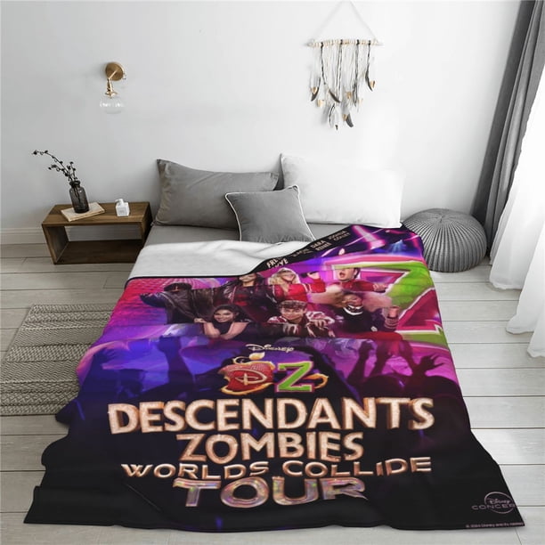 DESCENDANT TAPIS BLANKET ディセンダント ブランケット Descendants Zombies World Tour Throw Blanket Cozy Plush