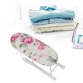 thumbnail image 4 of Home Ironing Board, Tabletop Ironing Board Multifunctional Heat Resistant Portable Space Saving  For Travel Peony Flower,Grey, 4 of 8