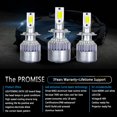 thumbnail image 4 of 4 Pcs pour Ford Fusion 2006-2017 H7 Ampoules de Phares à DEL à Faisceau Haut/bas Kits de Conversion 6000K Blanc Froid, 4 of 9